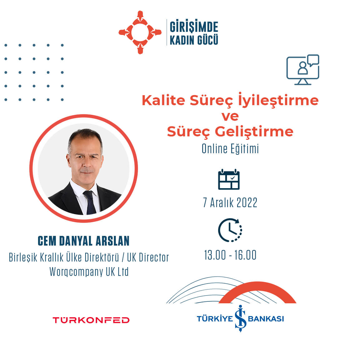 Kalite Süreç İyileştirme ve Süreç Geliştirme Online Eğitimi