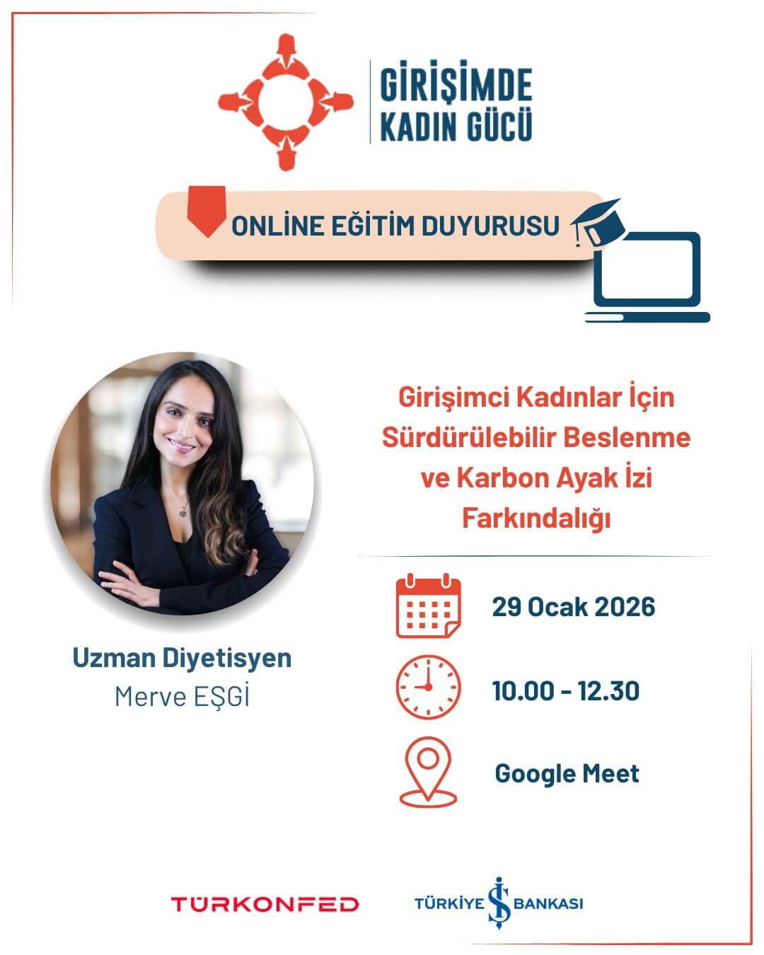 Girişimci Kadınlar İçin Sürdürülebilir Beslenme ve Karbon Ayak İzi Farkındalığı